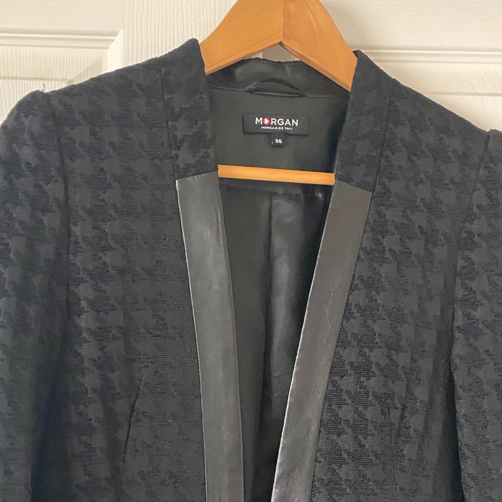 Morgan de Toi Textured Black Blazer